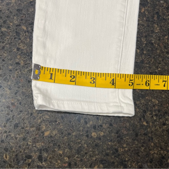 PAIGE White Verdugo Ankle Crop Mid Rise Women's Jean Denim Pants Stretch Casual - Picture 14 of 16